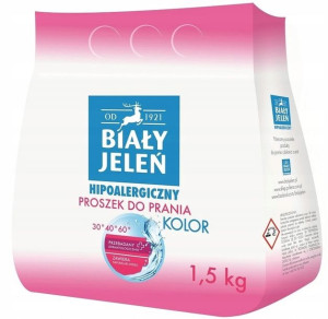 Biały Jeleń Proszek Hipoalergiczny Kolor 1,5kg