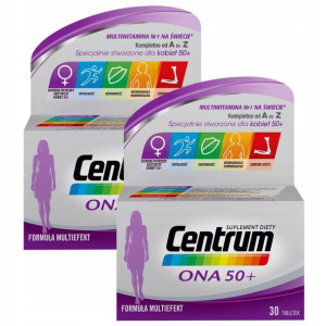 Centrum Suplement Diety Dla Kobiet 50+ 30 szt. x2