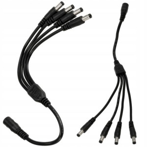 Złączka rozgałęziacz kabel mono 5,5/2,1mm 1 na 4
