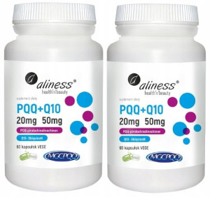 Aliness PQQ MGCPQQ + Naturalny KOENZYM Q10 50mg