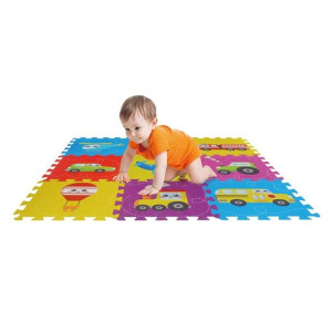 Puzzle piankowe 9el pojazdy