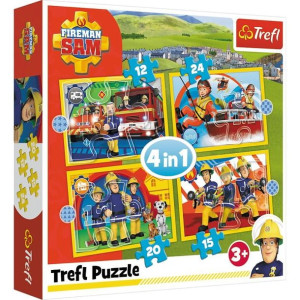 Puzzle 4w1 pomocny strażak sam