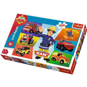 Puzzle 100 pojazdy straż. sama