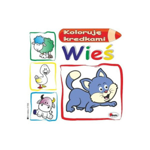 Koloruję kredkami wieś