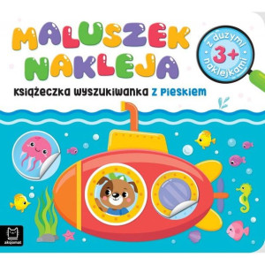 Maluszek nakleja z pieskiem 3+