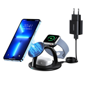 Choetech Indukcyjna Stacja Ładująca 3w1 Iphone 12/13/14, Airpods Pro, Apple