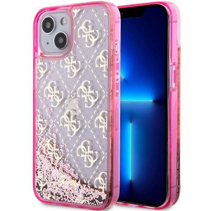 Guess Guhcp14slc4psgp Iphone 14 6.1" Różowy/pink Hardcase Liquid Glitter 4g
