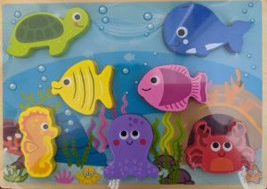 Drewniane Puzzle Podwodny Świat Mm 07