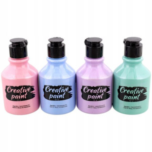 Farby akrylowe zestaw 4 szt x 150 ml perłowe 174
