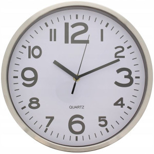 Wall Clock Studio Home Zegar Ścienny 19 Cm Silver