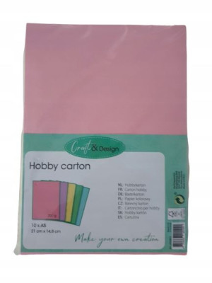 PAPIER kolorowy hobby carton A5 kolory PASTEL
