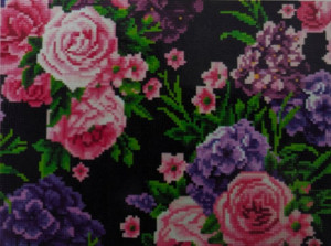 Mozaika wyszywanie HAFT DIAMENTOWY 30x40 KWIATY 89