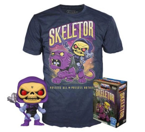 Skeletor, naklejka: Walmart, Battle Armor, GITD) Pop + koszulka - Masters o