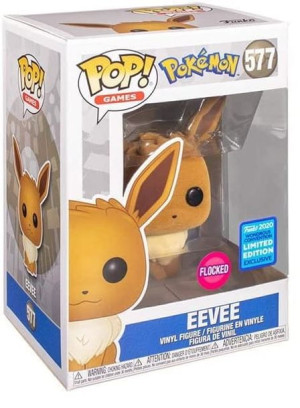 Eevee Flocked - Pokemon - Wondrous Convention Funko POP #577