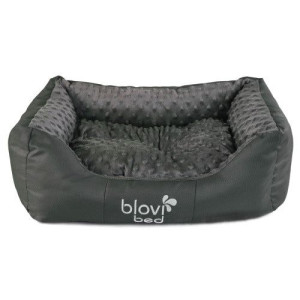 Milano Minky Gray Pet Bed - Wygodne Legowisko dla Psa | Szare Posłanie M