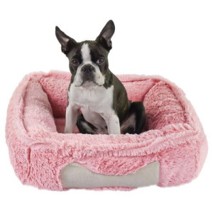 Mięciutkie Legowisko dla Psa Pink FluffyBone - Puszysta Wygoda w Pudrowym R