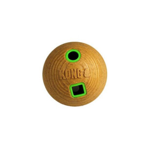 KONG Bamboo Feeder Ball M (12cm) - piłka na smakołyki dla psa, dozownik prz