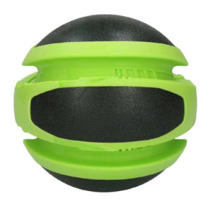 Dog Comets Earth 14cm - duża piłka dla psa, zielona, z rowkami