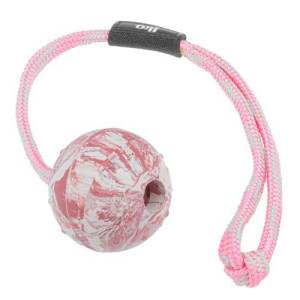 Julius K9 Rubber Ball With Handle 6cm - kauczukowa piłka z uchwytem dla psa