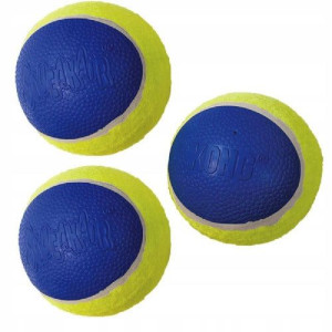 KONG Ultra SqueakAir Ball M (6cm) 3szt. - wzmocniona piłka tenisowa dla psa
