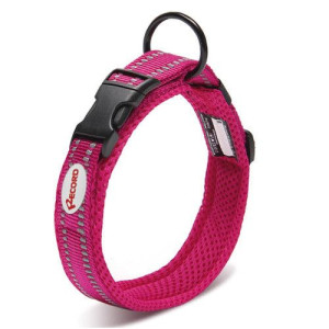 Record Action Ande Collar Fuchsia - wysokiej jakości, odblaskowa obroża dla