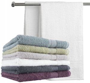 Ręcznik kąpielowy 65x130 bawełna frotte biały