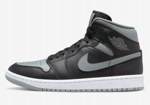 Buty Nike Air Jordan 1 Mid Czarne Szare 40EU (BQ6472 007)