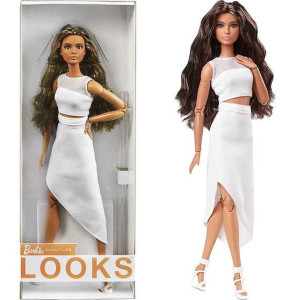 BARBIE Lalka Kolekcjonerska LOOKS Falowane Włosy