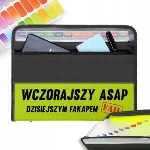 Teczka Na Dokumenty WCZORAJ ASAP DZISIAJ FAKAP Wz