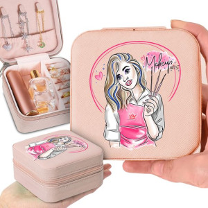 Pudełko Szkatułka Biżuterię Róż MAKE UP ARTIST Wz