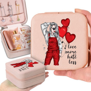 Pudełko Szkatułka Na Biżuterię Róż LOVE MORE Wzory