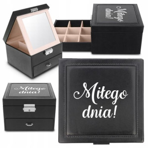 Szkatułka Kuferek Na Biżuterię MIŁEGO DNIA Wzory