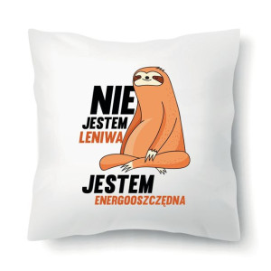 Poduszka Biała Do Snu Leniwiec ENERGOOSZCZĘDNY Wz