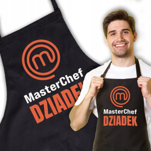 Fartuch Czarny MASTERCHEF DZIADEK Dzień Dziadka Wz
