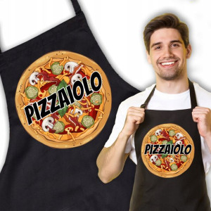 Fartuch Czarny Na Prezent PIZZAIOLO Zabawne Wzory