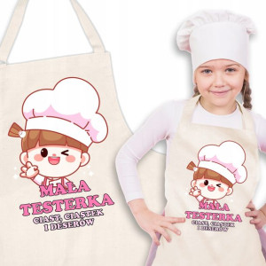 Fartuch Kuchenny Dziecięcy DLA MAŁEJ TESTERKI Wz