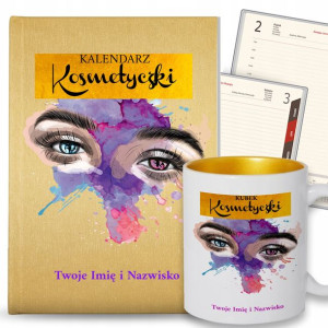 Kalendarz + Kubek Dla Kosmetyczki Na Prezent IMIĘ