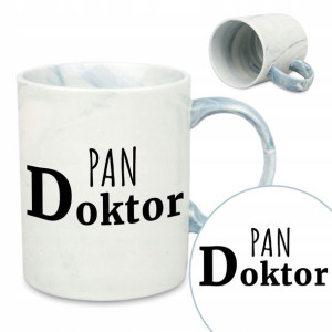 Kubek Marmurek Nieb Napisy DLA PAN DOKTOR Wzory