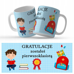 Kubek Prezent Ślubowanie DLA PIERWSZOKLASISTY Wz