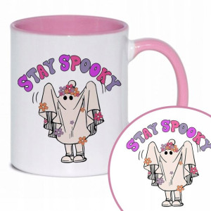 Kubek Różowy Na Prezent SPOOKY TIME Halloween Wz