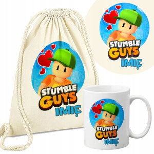 Personalizowany Worek + Kubek STUMBLE GUYS Wzory