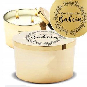 Świeca Zapachowa Na Prezent KOCHAM CIĘ BABCIU Wz