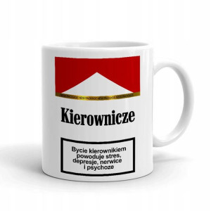 Kubek Biały Na Prezent Dla Kierownika Szefa WZORY
