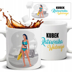 Kubek Biały Na Prezent DLA RATOWNIKA WODNEGO Wz