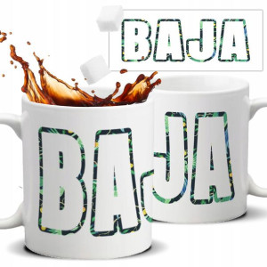 Kubek Biały Na Prezent Motywacyjny BAJA Top Wzory