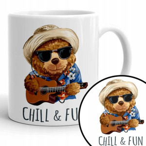 Kubek Biały Na Prezent Święta Zabawne CHILL FUN Wz