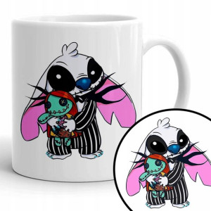 Kubek Biały Na Prezent Urodziny HALLOWEEN Stich Wz