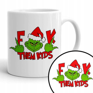 Kubek Biały Prezent Na ŚWIĘTA nadruk GRINCH Wzory