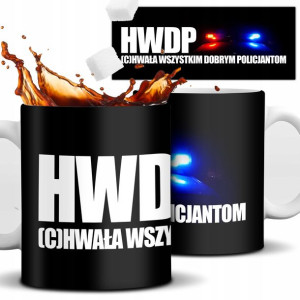 Kubek Biały Śmieszny Prezent Dla Policjanta HWDP