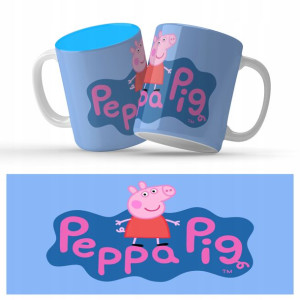 Kubek Blue Na Prezent Dla Dziecka ŚWINKA PEPPA Wz